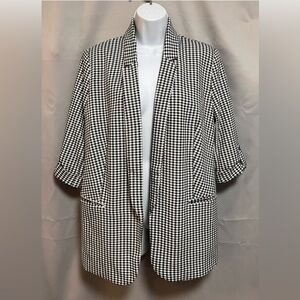 ONE By Chapter‎ One Preppy Blazer Jacket Plaid Size Small  Sweatshirt